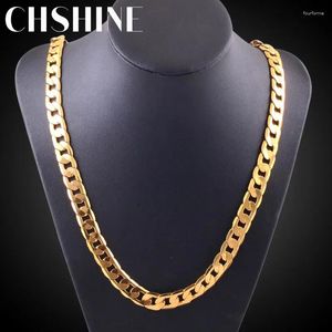 Chains Special Offer 18K Gold Necklaces 925 Sterling Silver Classic 8MM Sideways Chain For Men Woman Fine Jewelrys Wedding Party