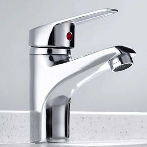 Waschbecken Wasserhähnen Einer Hebelmischer Wasserhahn Metall Elektroplierende Waschbecken Haken Heißer kaltes Wasser Waschbeckenmischer Tap Moderner Becken Waschbecken Wasserhahn Langlebiger Waschbecken Wasserhahn