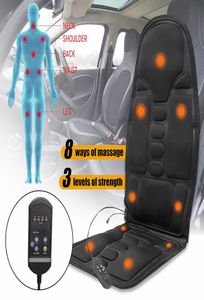 11022024V Auto Home Office Cuscino per massaggio completo del corpo Poltrona per massaggio al collo posteriore Massaggio relax Seggiolino auto Materasso a vibrazione termica4287820