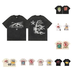 Hellstar Tshirt Shirts 남자 남성 디자이너 티셔츠 셔츠 스타 여성 빠른 건조한 통기성면 인쇄 편지 패션 고품질 여름