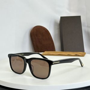 07775 Black Brown Mens Solglasögon Square Shades Sonnenbrille Sunnies Gafas de Sol UV400 Eyewear With Box