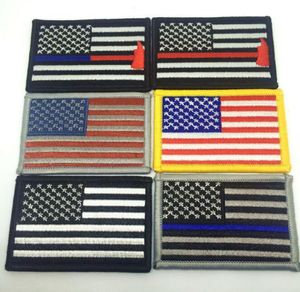 85 CM America US Bandiera Nazionale Toppe e Stemmi Tattici USA Army Badge Ricamato 3D Stick on Caps Uniforme Zaino Patchwork FAI DA TE7072761