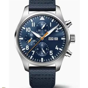 U1 Top AAA Luxury Designer Pilot IW327010 Mark XVIII AAA 3A Kvalitet Swiss Watch Portugieser Mens Automatisk mekanisk rörelse Sapphire äkta läder