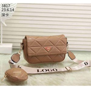 Women's Diamond Cross Body Shoulder Car Stitching, Small Square Bag, Horizontal Style, Classic Hundred Matching Wallet 75% factory direct sales