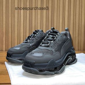 Designer Balencigs Fashion Casual Shoes Roller Skates 2024 Paris New Dad Shoes with Genuine Leather Lacing Thick Sole Elevated Air Couple Casual Sports Shoes 6MVM