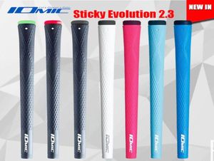 IOMIC Sticky Evolution 23 Golf Grips High Quality Rubber Golf Clubs Grips 8 Colors in Choice 50pcslot Wood Grips 6672316