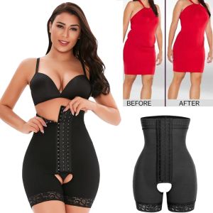 Skirts Women High Waist Tummy Control Panties Open Crotch Shorts Hip Enhancer Body Shaper Fake Ass Butt Lifter Underwear Slimming Pants