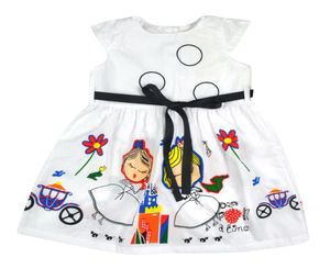 2017 NYA SUMMER LOVELY GIRLS DRESS KIDS CASSA KLÄDER BAGLINGSKRASS MED SASHES ROBE PRINCESS DRESS 27Y S23258315