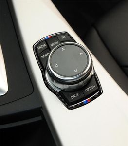 Three Color Carbon Fiber Car Multimedia Frame Decorative Sticker for BMW X3 X4 X5 X6 F07 F10 F15 F16 F20 F25 F26 F30 F344980823