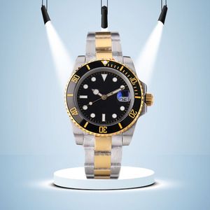 Mens Automatic Mechanical Ceramics Watches 40mm full rostfritt stål fällningsspänne 2813 Simning av armbandsur Sapphire Glass Super Luminous Watch Montre de Luxe