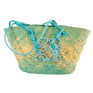 Light green gradient Diagonal braid of paper rope Straw plaited article Large handbag Urban simple street trend Factory direct sales Volume discount