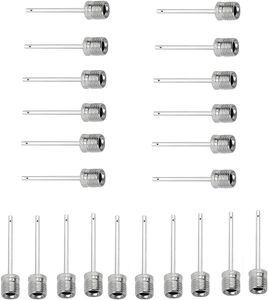 Ball Iation Needle Luftpumpennadeln aus Edelstahl mit – ideal zum Aufblasen von Fußball, Basketball, Volleyball und allen anderen Sportbällen (22 Stück)