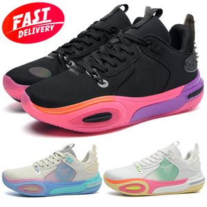 scarpe firmate scarpe da basket q23 uomo donna scarpe sportive all'aria aperta storia scarpe casual sneaker nero bianco taglia più grande 36-45