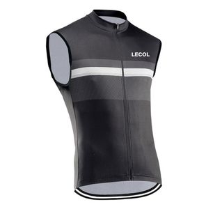 Lecol Cycling Jersey Giyim Bisiklet Bisiklet Yokuş aşağı Nefes Alabilir Hızlı Kuru Gömlek Erkekler Sleeless 2021 Pro Takım Yaz Tops Vest3218987