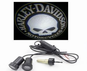 Projetor de luz para porta de carro universal 7W Led Ghost Shadow 3D luz de boas-vindas para Skull4078548