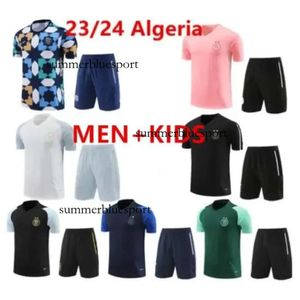 2023/2024 Algeriet Tracksuit Mahrez Soccer Jerseys Men Kids 23/24 Algerie Bounedjah Survetement Maillot de Foot Feghoul Sportwear Football Train Suit Dräkt