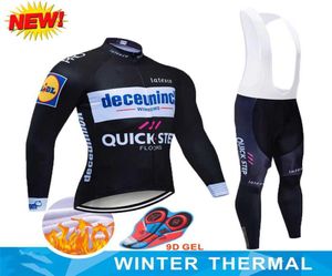 2020 3 Färger Quick Step Team Winter Thermal Fleece Cycling Bike Jersey Pants Set Mens 9d Ropa Ciclismo Maillot9549703