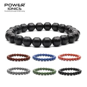 Bracelets Power Ionics Homens Mulheres ânions naturais Minchas Estabelecer pulseira Amante da família Amante da família Presentes de Natal