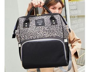 Leopard Mummy bag Fashion multifunction large capacity mother and baby bag 2019 new mother out backpack LJ2010133693232