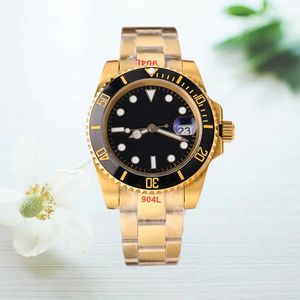 Mens mechanical ceramic bezel watch 40mm 904 stainless steel sliding buckle swimming watch sapphire luminous watch casual Montreux automatic 2813 movement watch.