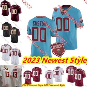 2023 Najnowsza koszulka piłkarska FSU Asante Samuel Jr. Danny McManus A.J Duffy Tate Rodemaker J. Travis Gino Englis