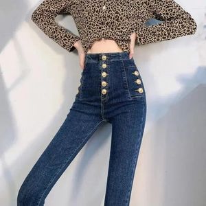 Kadın Kot Mavi İnce Fit Pantolon Pantolon Kadınlar Siyah Skinny Womens Yüksek Bel S Japon Y2K Toptan R Pant A Z