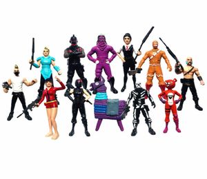 12 pzset Fortress Night Llama Pvc Action Figures Toy Quindicina Battle Royale Gioco Personaggio Modello Figura Giocattoli Ragazzo Regalo C190415016795719