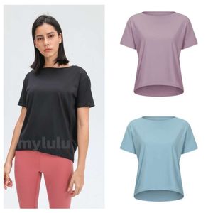 Women's yoga short sleeved loose top for sports, leisure, running, fitness, soft and breathable fabric, summer T-shirt in 5 colors