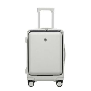 Designer-Gepäck Boarding Rolling Lage Koffer Koffer Koffer Handgepäck mit Rollen Frontöffnung Rollpasswort Reisetasche Modischer USB-Koffer