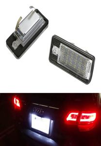 2x 18 LEDライセンス番号A3 S3 A4 S4 B6 A6 S6 A8 S8 Q71475608用のプレートライトランプランプ