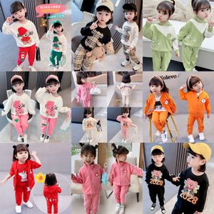 Kinderkleidung Mädchen Casual Herbst Frühling Sets Jungen Baby Set Shorts Junge CartoonLong Sleeve Pantssize 90-130 S6GP #