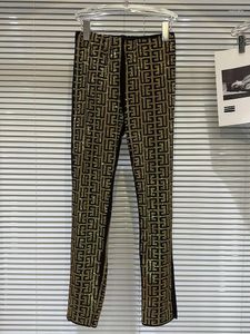 Kvinnors byxor kvinnor leggings 2024 vinterkläder mode tung industri full kropp strass smal fit tjej tights sexig