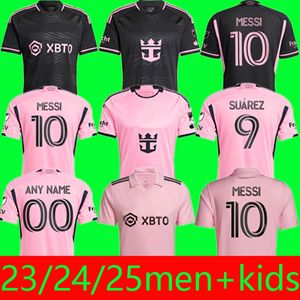 Inter Miami Sportswear Jerseys CF Messis Martinez Higuain MLS 남자 남자 아이들 키트 풋볼 셔츠 플레이어 팬 버전 유니폼 프리 매치 스포츠웨어