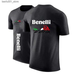 남자 티셔츠 2023 Benelli trk 502x mens 새로운 여름 캐주얼 기본 반바지 소매 티셔츠 잘 생긴 레저 인쇄 하라주 쿠 편안한 탑 Q240220