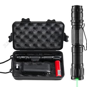 Escopos caçando 10000m 532nm Green Laser Sight Laser Light Poiners 532nm 5mw HighPower com foco ajustável para caçar