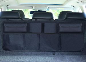 Car Trunk Organizer Adjustable Backseat Storage Bag Net High Capacity Multiuse Oxford Automobile Seat Back Organizers Universal3327546