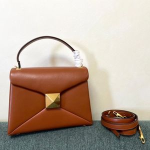 VeraStore Borse a tracolla da donna in vera pelle Borsa a tracolla da donna alla moda in vera pelle di agnello 24 cm