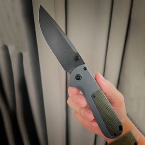 Blade BM D2 430BK Folding Knife Nylon Fiber Handle Outdoor Camping Hunting Security Defense Pocket Saber EDC Tool