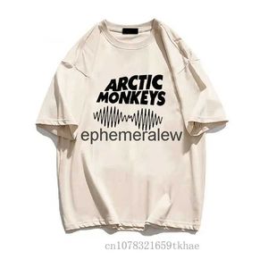 Homens camisetas Arctic Monkeys Roupas Camiseta Masculino Manga Casual 2022 Y2K Homens Brancos Mulheres H24220