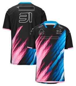 Jyyj Herren Polos 2024 F1 Team Nr. 10 Nr. 33 Fahrer T-Shirt Formel 1 Fans T-Shirt Neue Saison Rennkleidung Sommer Herren O-Neck Jersey T-Shirt Plus Size