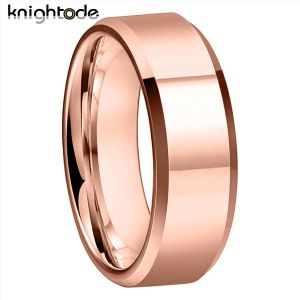 Gruplar 6mm 8mm yüksek kaliteli tungsten karbür alyans erkekler için kadınlar sevgilisi hediye nişan yüzüğü eğimli cilalı konfor uygun