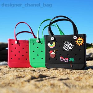 Totes EVA Beach Bag Waterproof Extra Large Handbag Shoulder Handbag Womens Large Capacity Handbag Fashion Womens Beach Handbag T240220