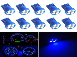 100pcs Car T10 Bulbs 168 Blue Gauge Instrument Cluster Dash 4SMD Car LED Light Carstyling9984348