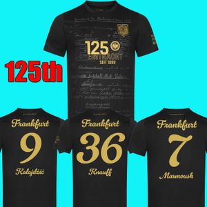 24 25 Eintracht Frankfurt 125 Year Anniversary Kit DFB POKAL FINAL kit Soccer Jerseys 2024 2025 RODE ACHE Football shirt Uniform 125th black gold