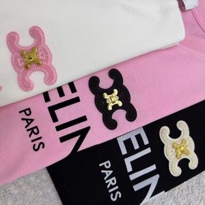 24FW Lin Chunxia新しい短袖の女性の同じスタイルハイストリートトレンドカジュアルな汎用性の高いTシャツこのコンペティションのためのトップTシャツ