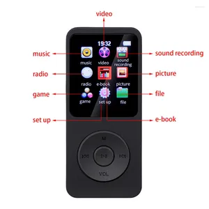 Sports MP3 MP4 FM Radio Walkman Student Music Player Bluetooth-Compatible E-Book for Children Holiday Presents