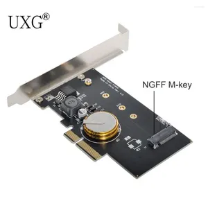 Computer Cables PCI-E 3.0 X4 To M.2 NGFF M Key SSD Nvme Card Adapter PCI Express With Power Failure Protection 4.0F Super Capacitor