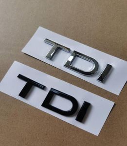 1X Chrome glossy black ABS TDI car rear Emblem sticker for A1 A3 A4 A5 A6 A6L A7 A8 S3 S6 Q3 Q5 Q7 TT S RS9933628