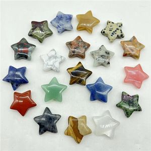 Pendant Necklaces Natural Gem Stone Quartz Crystal Agate Star For Diy Jewelry Making Necklace Accessories No Hole 20PCS