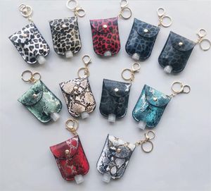 Leopard Sanitizer Bottle Bottle Butain z 30 ml pustym rękiem ręcznym uchwyt na dezynfekcję dezynfekującą skórzane perfumy przyjęcie przyjęcia DA967